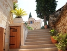 Ausgang aus dem Ferienhaus für 4 Personen zum Pool - Luxusvilla Toskanische Perle, Insel Brac