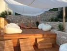 Gemütliche Chill-out-Lounge Terrasse über dem Pool - Apartments  Sonnenschein, Insel Korcula 