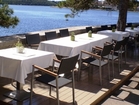 Terrase des Lesic-Dimitri Palast Restaurants mit wunderschönem Meeresblick - Lesic-Dimitri Palast, Insel Korcula
