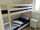 Schlafzimmer mit komfortablen Etagenbett für die Kinder - Ferienwohnung Tranquillo mit Strandlage, Korcula