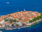 Blick zur Altstadt Korcula von anderer Seite - Apartments Sonnenschein, Insel Korcula 