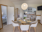 The fully equipped kitchen.